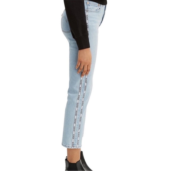 Levi’s 501° Original Sport Stripe Cropped Women’s Jeans - Picture 3 of 16